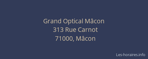Grand Optical Mâcon