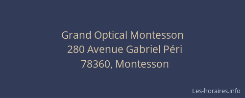 Grand Optical Montesson