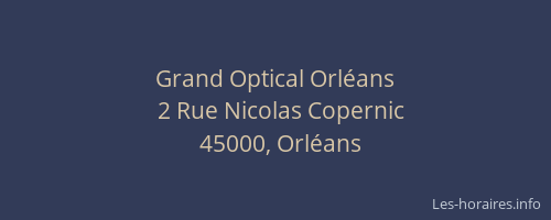 Grand Optical Orléans