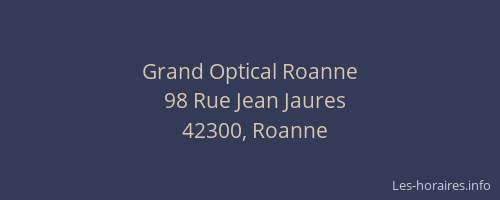 Grand Optical Roanne