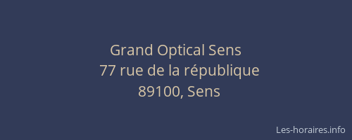Grand Optical Sens
