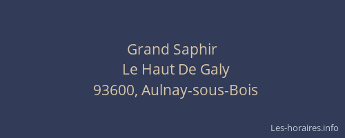 Grand Saphir