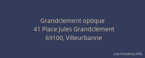 Grandclement optique