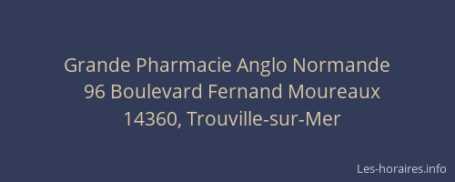 Grande Pharmacie Anglo Normande