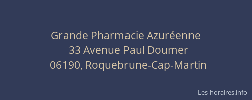 Grande Pharmacie Azuréenne