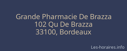 Grande Pharmacie De Brazza
