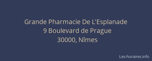 Grande Pharmacie De L'Esplanade