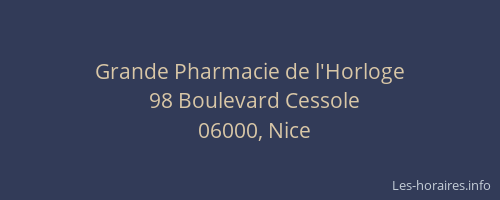 Grande Pharmacie de l'Horloge