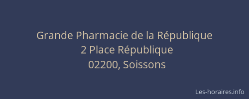 Grande Pharmacie de la République