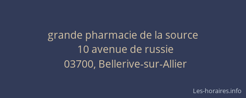 grande pharmacie de la source