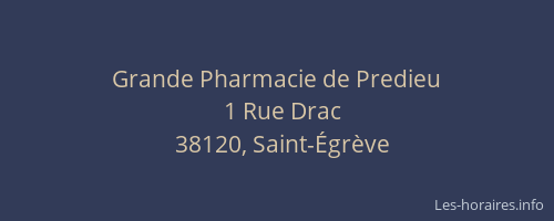 Grande Pharmacie de Predieu