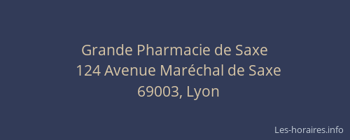Grande Pharmacie de Saxe