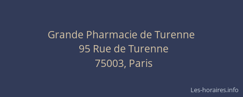 Grande Pharmacie de Turenne