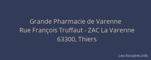 Grande Pharmacie de Varenne