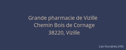 Grande pharmacie de Vizille