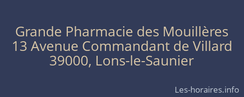 Grande Pharmacie des Mouillères