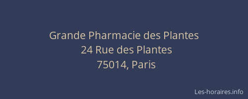 Grande Pharmacie des Plantes