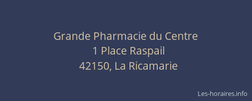 Grande Pharmacie du Centre