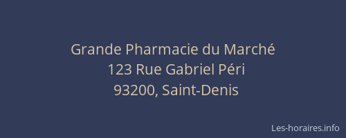 Grande Pharmacie du Marché