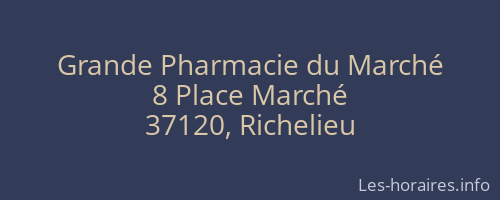 Grande Pharmacie du Marché