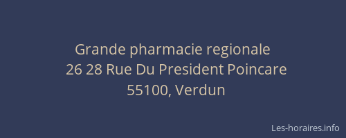 Grande pharmacie regionale