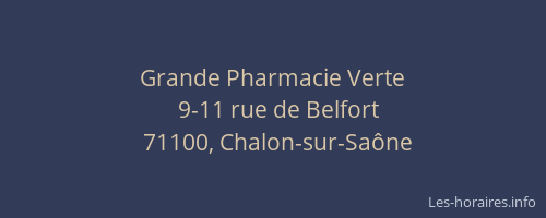 Grande Pharmacie Verte