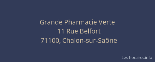 Grande Pharmacie Verte