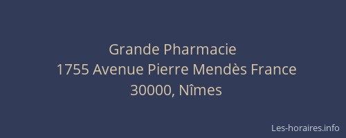 Grande Pharmacie