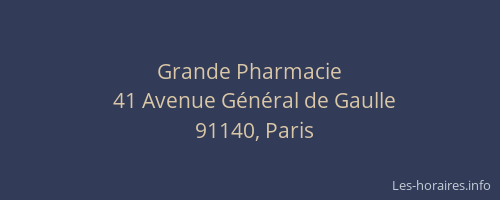 Grande Pharmacie