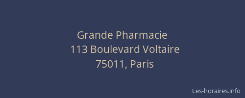 Grande Pharmacie