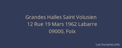 Grandes Halles Saint Volusien