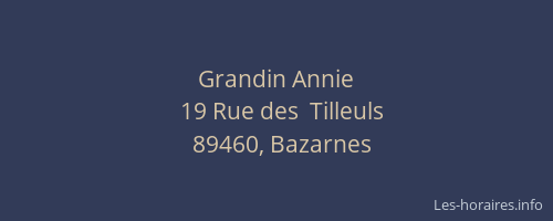 Grandin Annie