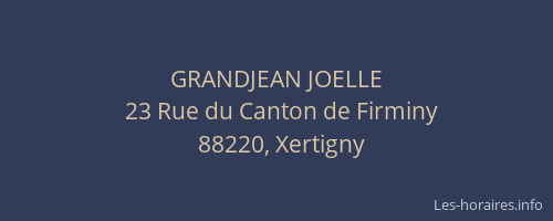 GRANDJEAN JOELLE