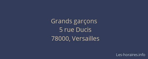 Grands garçons