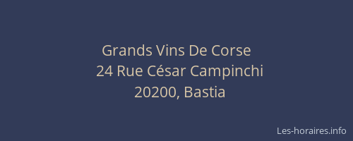 Grands Vins De Corse