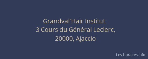 Grandval'Hair Institut