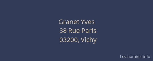 Granet Yves