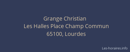 Grange Christian