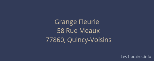 Grange Fleurie