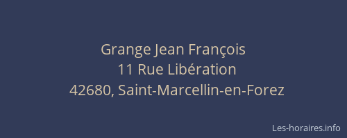Grange Jean François