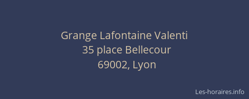 Grange Lafontaine Valenti