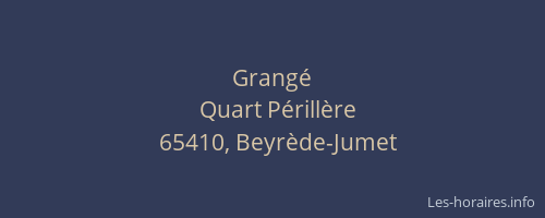Grang&eacute;