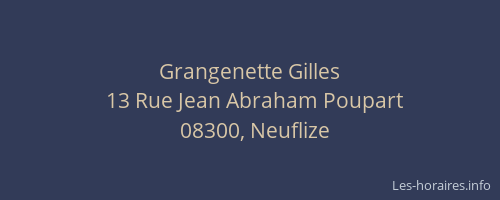 Grangenette Gilles