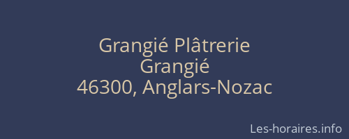 Grangié Plâtrerie