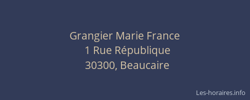 Grangier Marie France