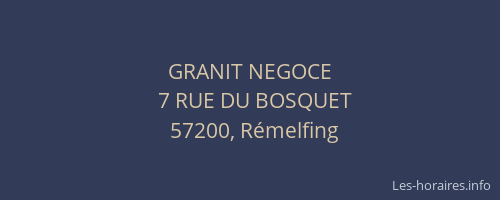 GRANIT NEGOCE