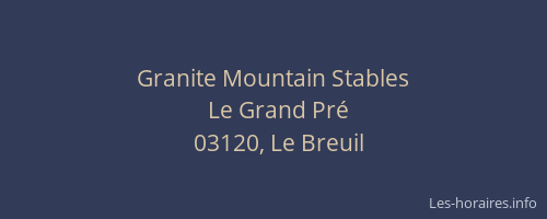 Granite Mountain Stables