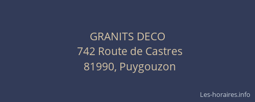 GRANITS DECO