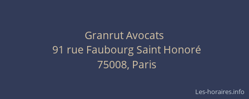 Granrut Avocats