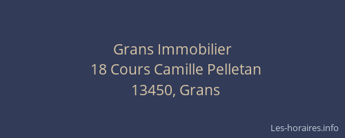 Grans Immobilier